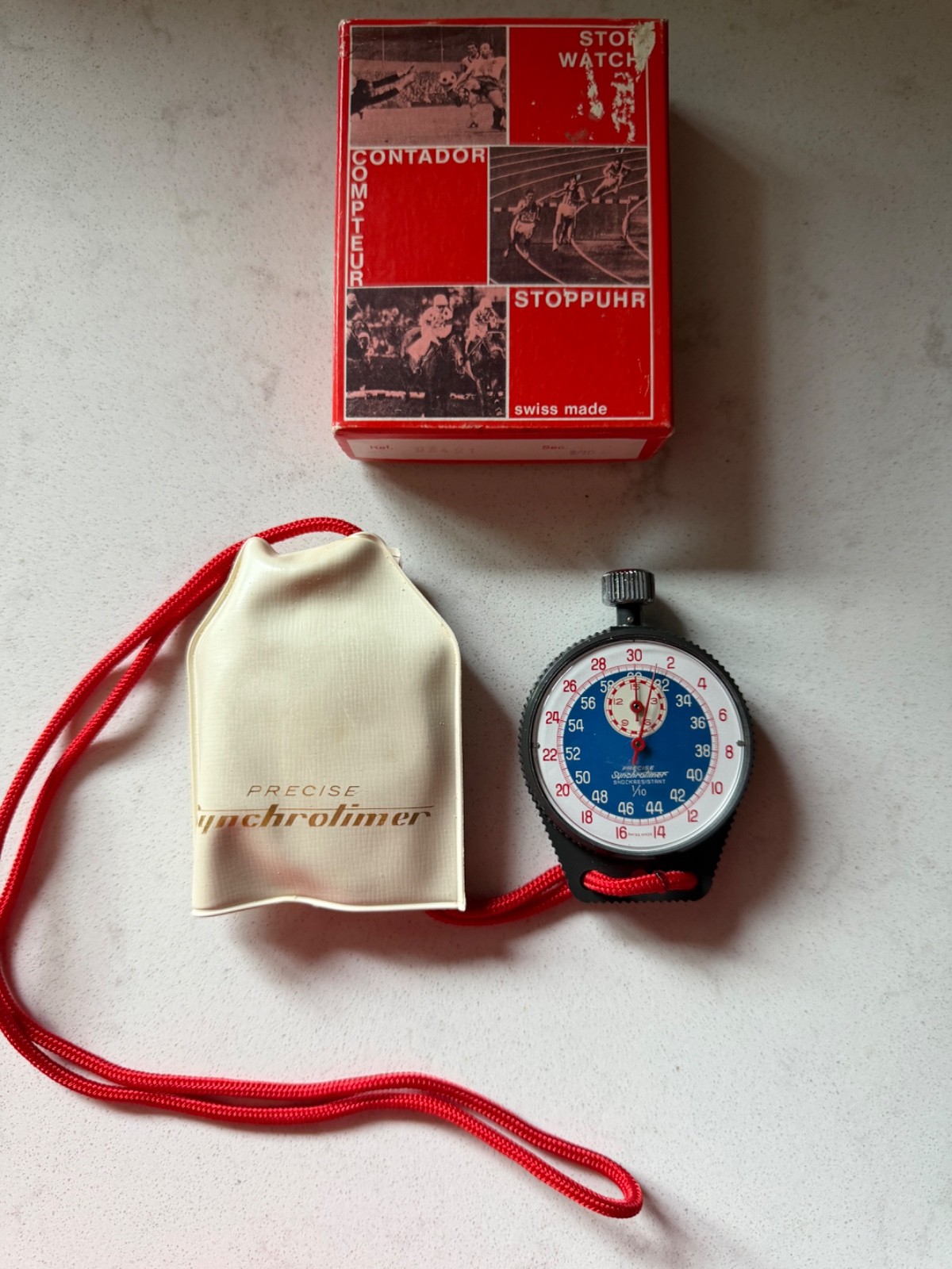 Vintage Precision Synchrolimer Swiss Made Stop Watch