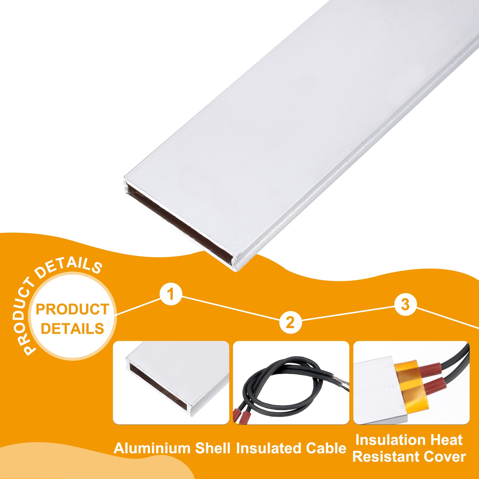 2 Pcs PTC Heating Element 110V 5W-200W 60C PTC Heating Plate