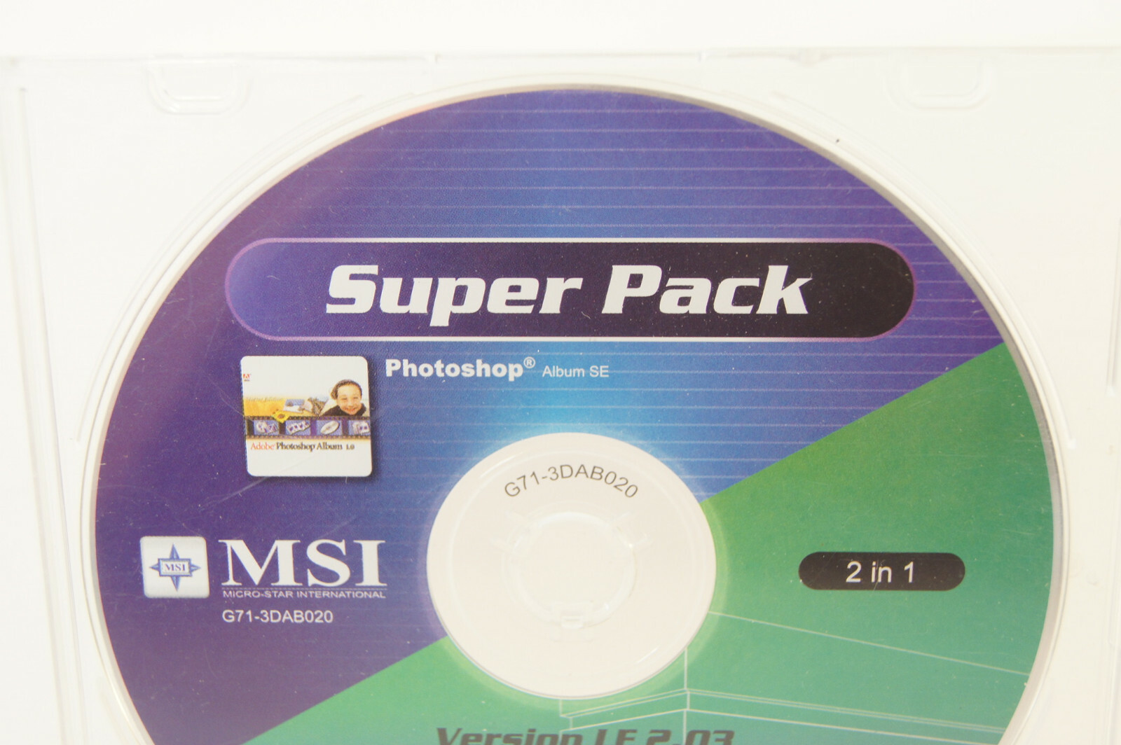 MSI Super Pack Version LE 2.03 3D-Album PC Computer Software Program 2002