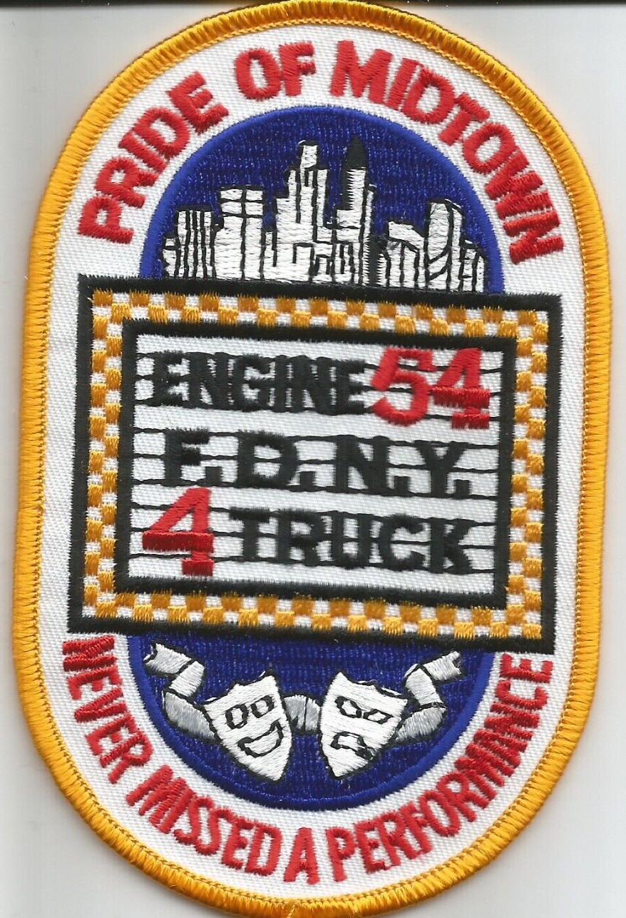 New York City - Engine - 54 / Tr-4 "Pride Of Midtown" (3" x 5") fire patch