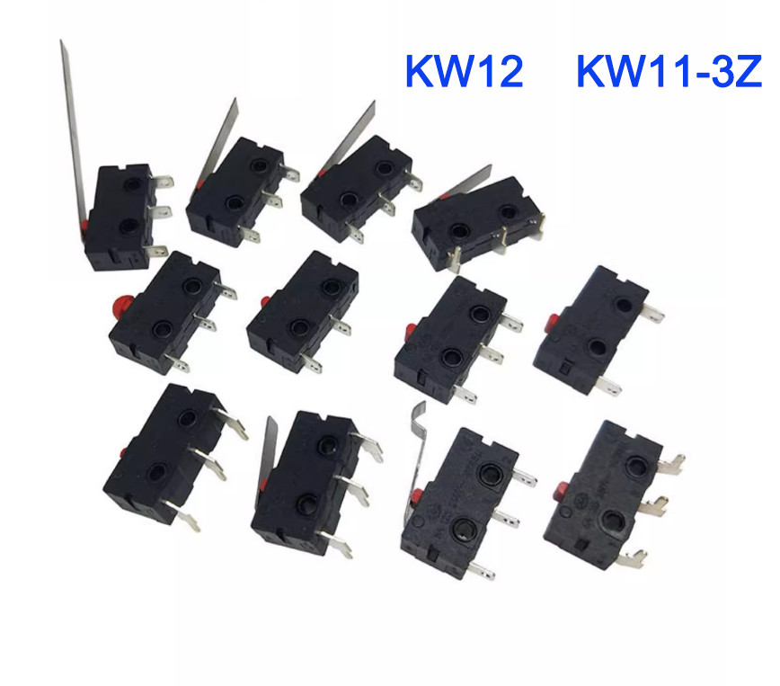 Micro switch Long Curved Roller Lever Snap Action Limit Switch KW12 KW11-3Z 5A