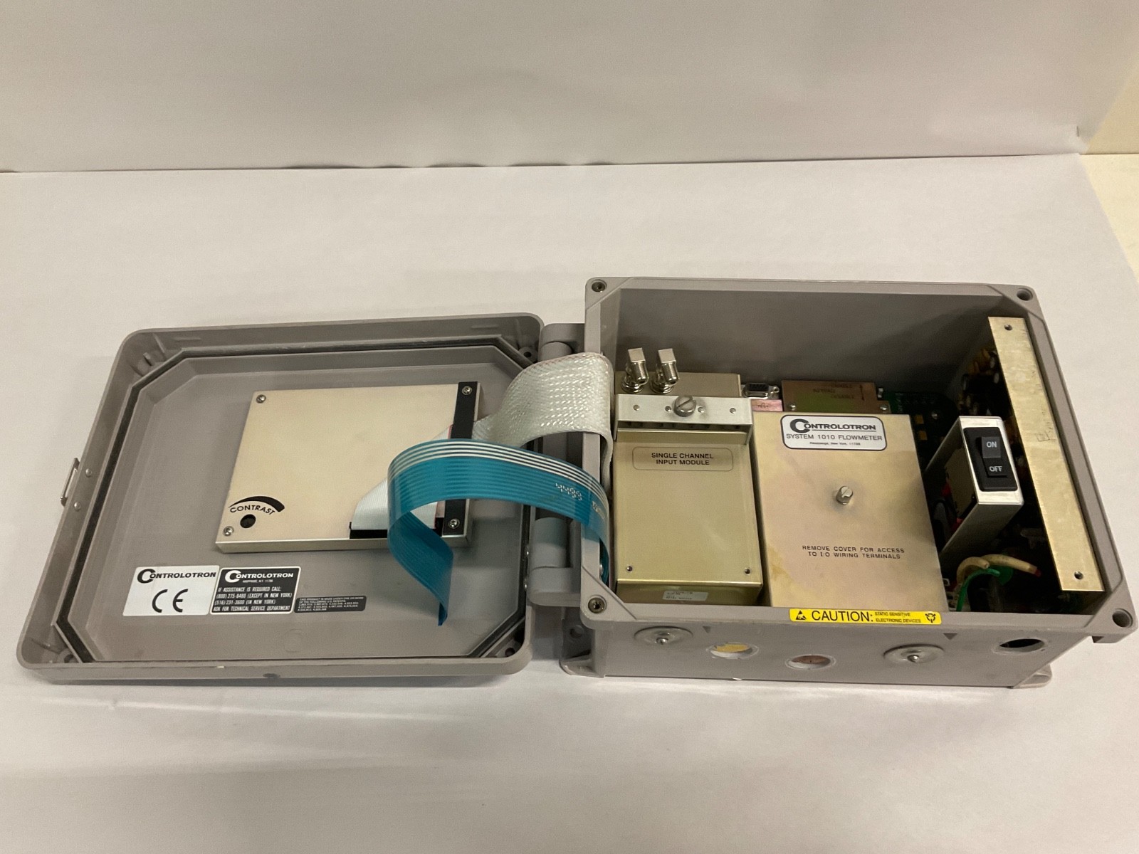 Controlotron System 1010 Flowmeter 1010AN1 w/ Single Channel Input Module
