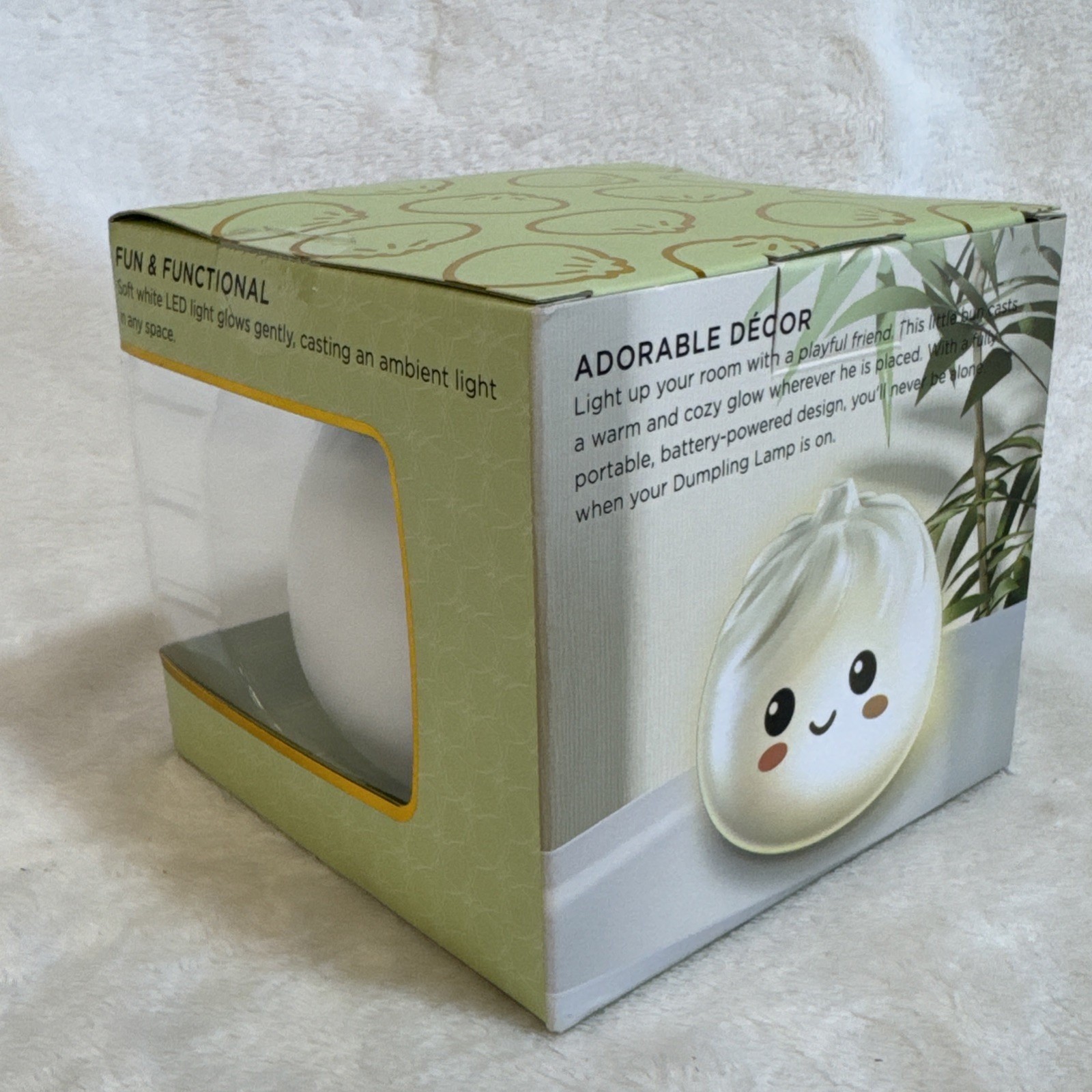 Mahli Dumpling LED Lamp Battery Powered Ambient Light Fun Functional Cute Decor