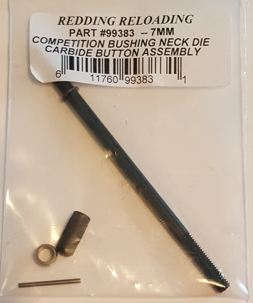 99383 REDDING 7MM 28 CAL COMPETITION CARBIDE SIZE BUTTON KIT - NEW - FREE SHIP