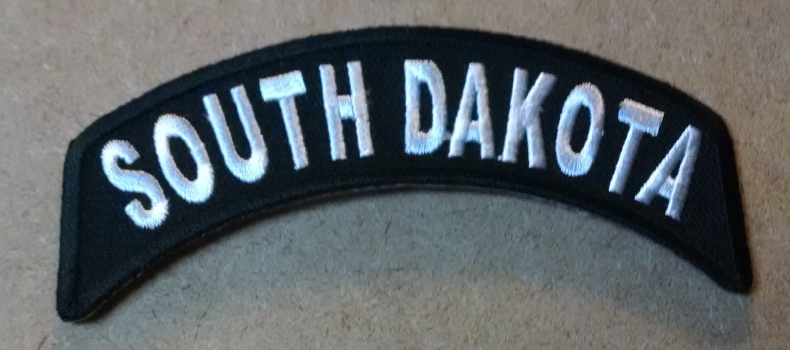 South Dakota Mini Rocker Embroidered Biker Patch