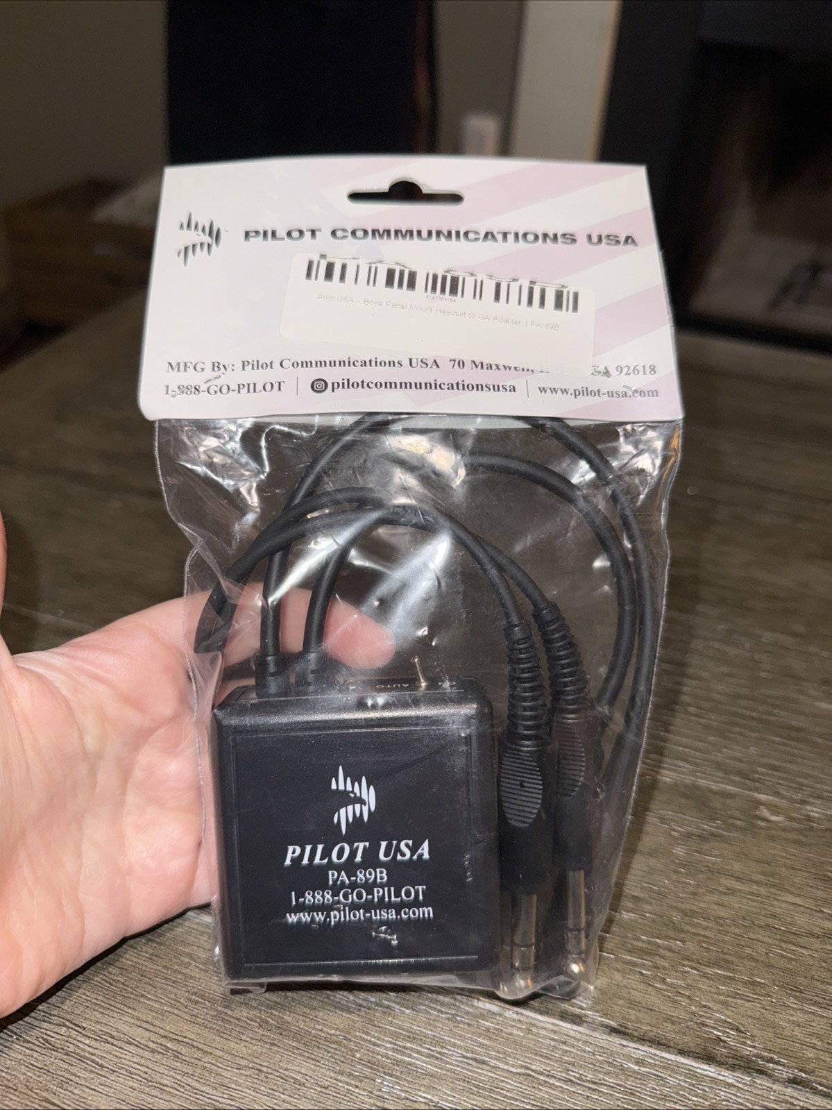 Pilot USA PA-89B 6 pin to dual plug