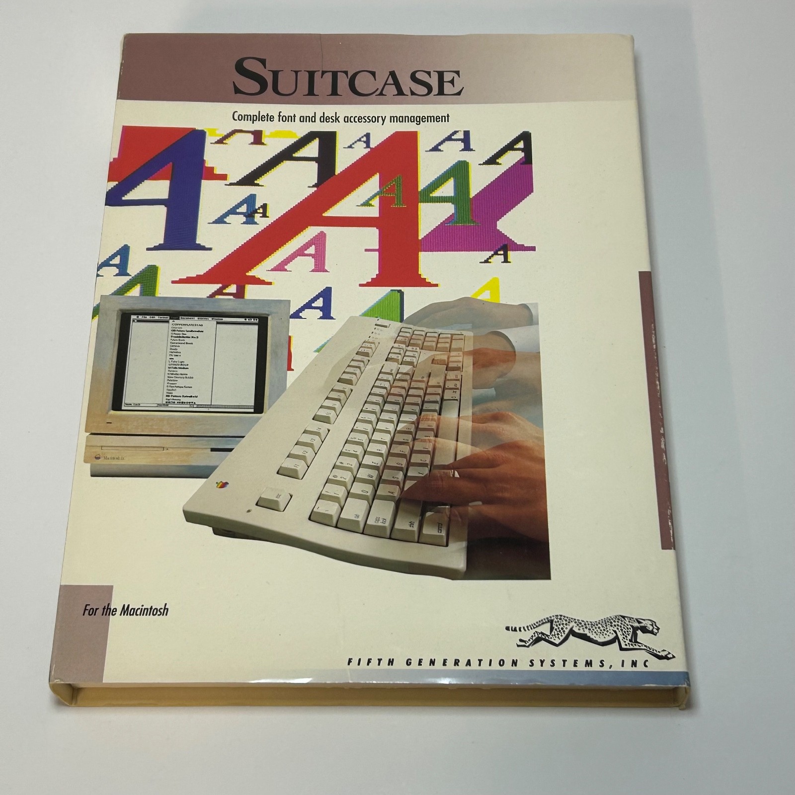 Vintage Suitcase Complete Font And Desk Accessory Management Software Macintosh