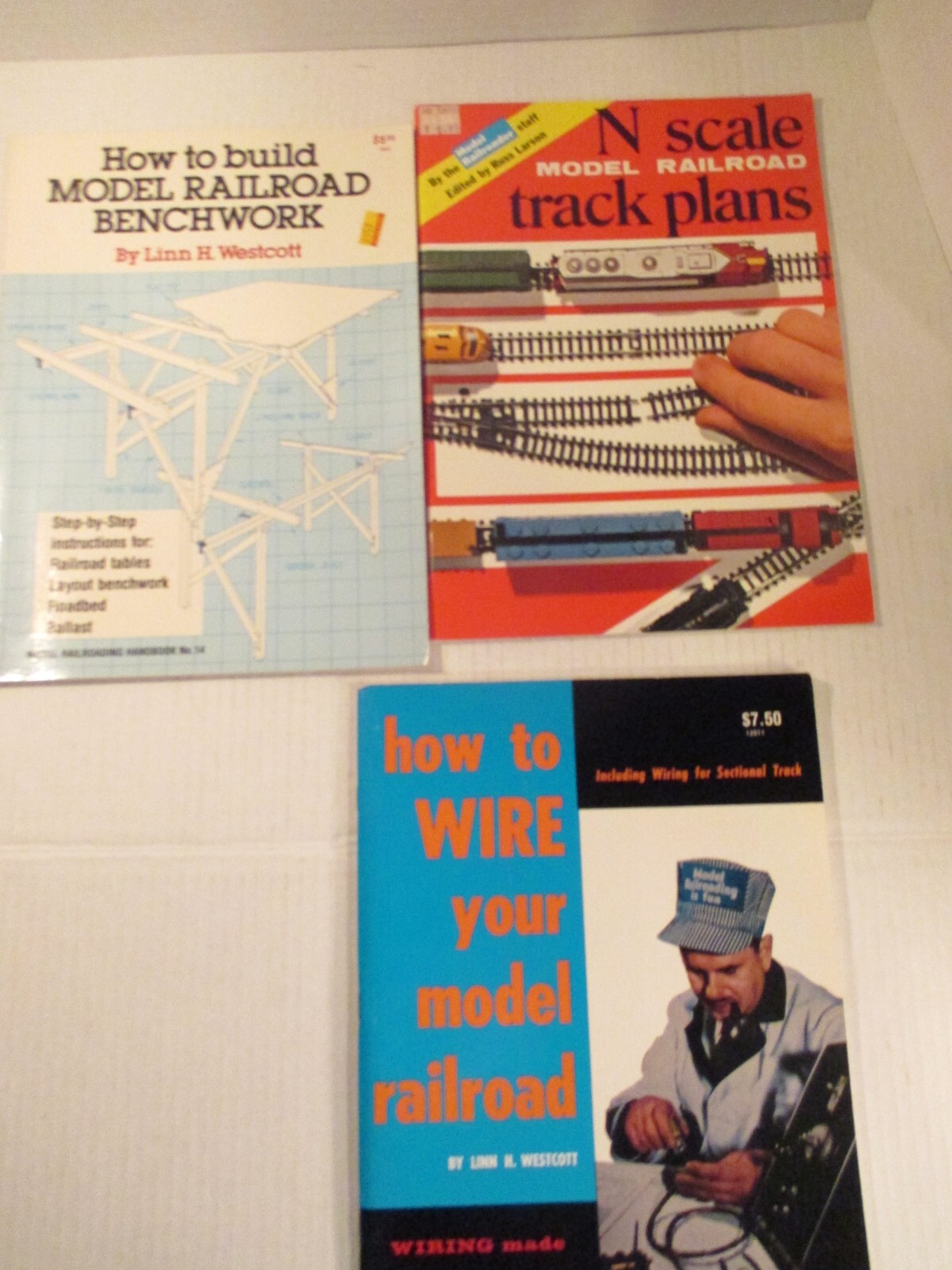 Lot of 3 Model Railroad Books by Kalmbach, Track Planning & Hints