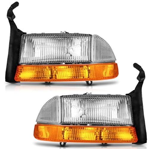 Headlights Assembly Compatible with 1997-2004 Dodge Dakota, Headlight For
