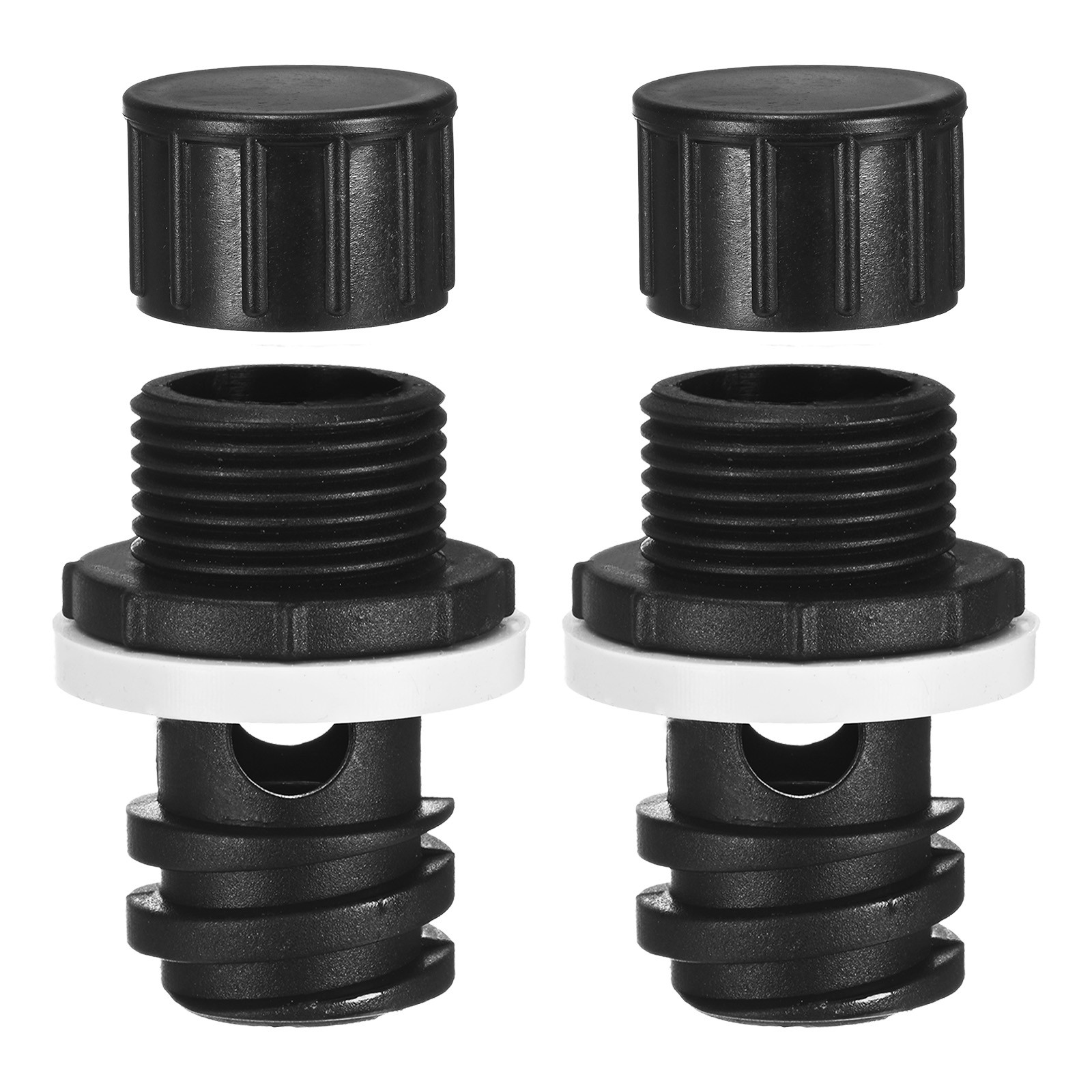 2-Pack Cooler Drain Plug Hose Connection Replacement for RTIC Coolers [Black]
