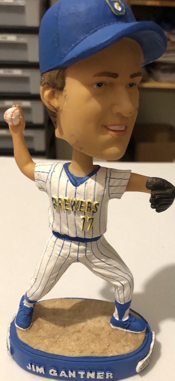 Milwaukee Brewers Jim Gantner Badger Mutual Bobblehead