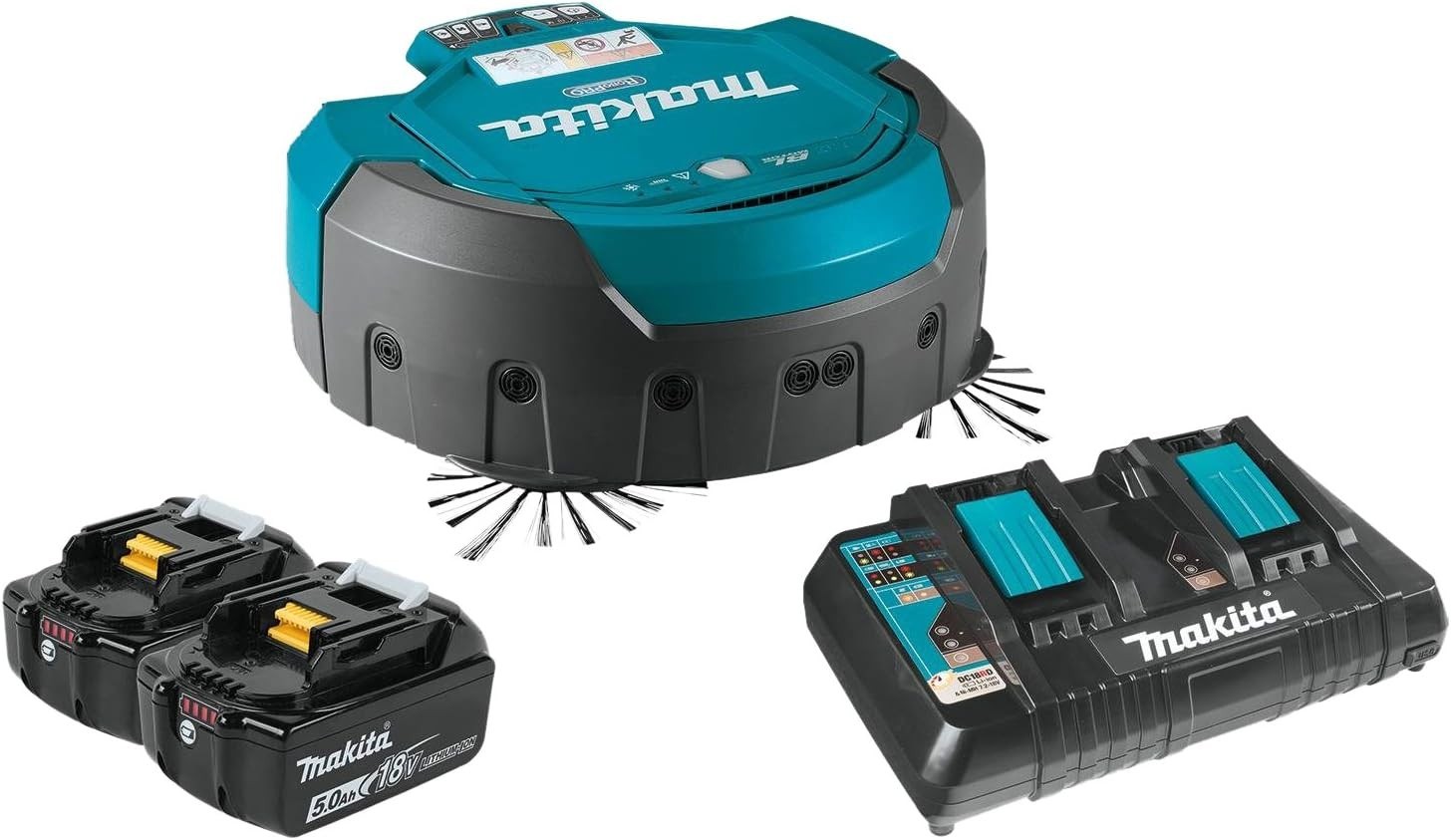 Makita DRC200PT 18V X2 LXT Lithium-Ion Brushless Cordless Robotic Vacuum Kit 5.0
