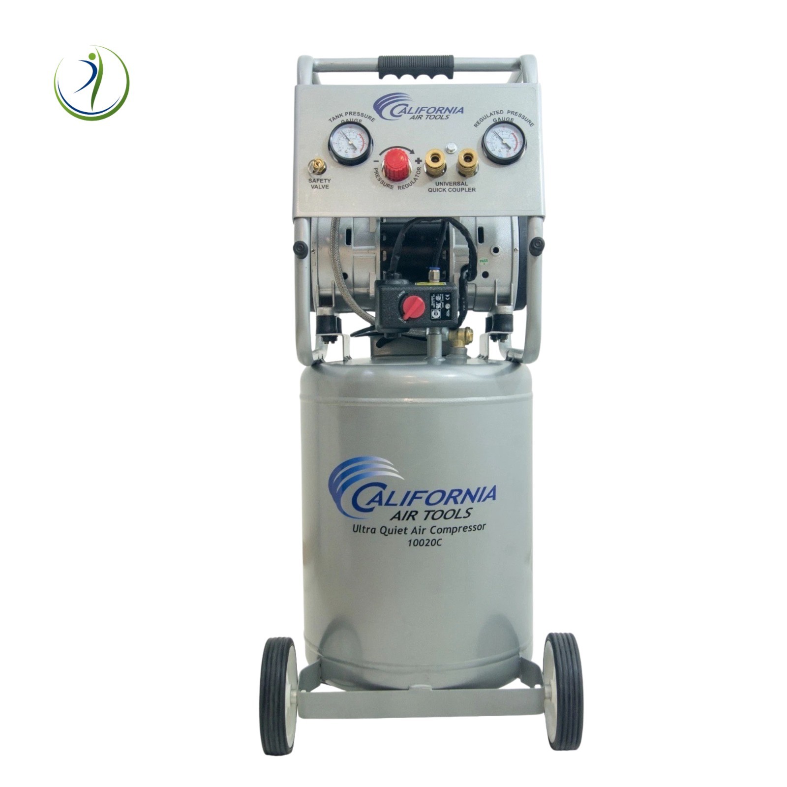 Dental  Air Compressor Oil-Free 2-HP 10-gal 70dB Silent Ultra Quiet with Wheels
