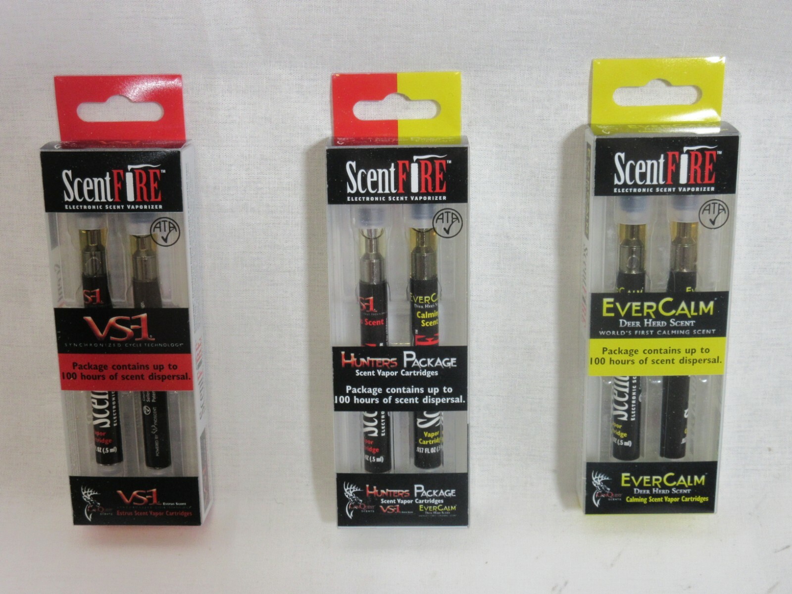Conquest ScentFire Scent Cartridges VS-1 Hunters Package or Ever Calm