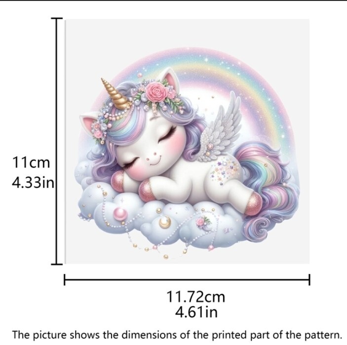 Baby unicorn fantasy 1 Piece UV DTF Cup Wrap transfer Stickers for Glass