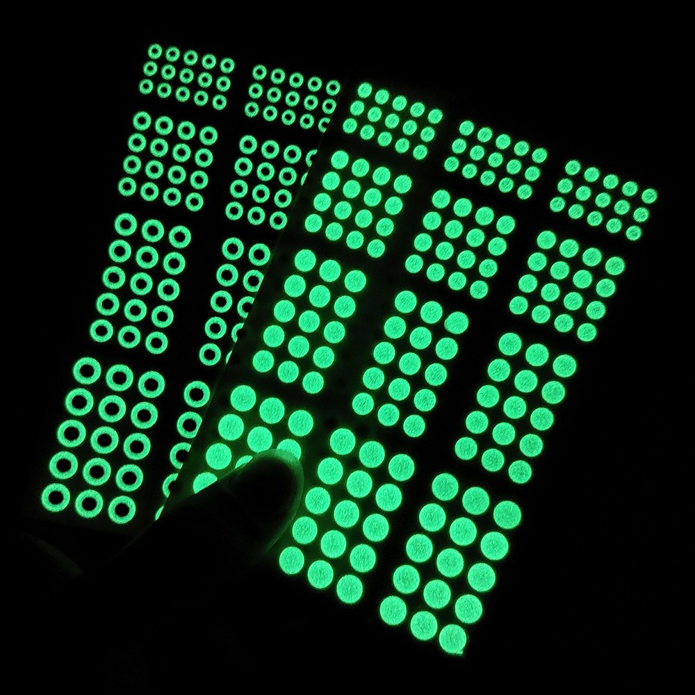 183pcs/Lot 3D Luminous Fishing Lure Eyes Self Stick For Fly Tying Craft 3-6mm