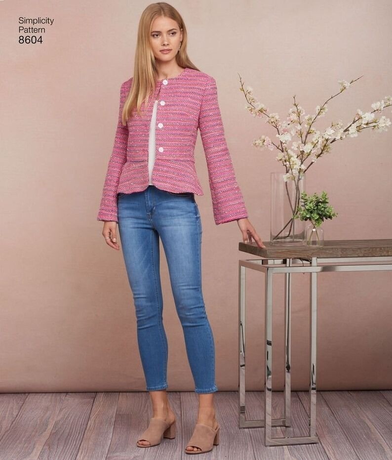 Simplicity Sewing Pattern 8604 0879 Misses Petite Jacket Size 6-14