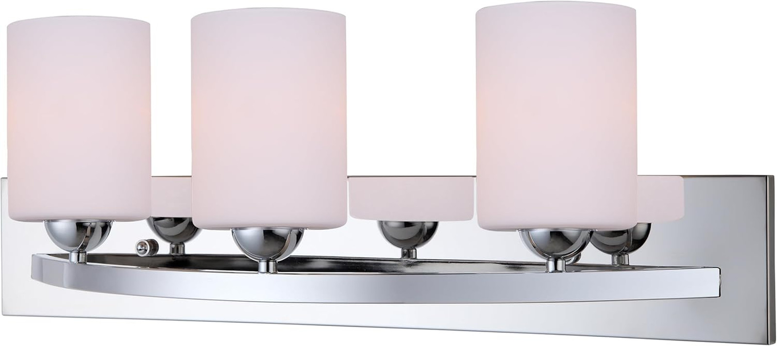 IVL370A03CH-O Ltd Hampton 3 Light Vanity with Flat Opal Glass, Chrome