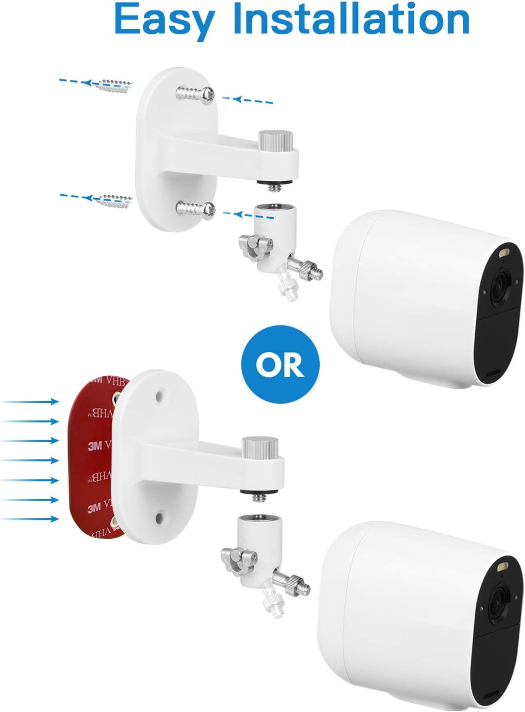 2Pack Security Wall Mount for Arlo Pro/Pro2/Pro3/Pro4/Ultra/Ultra2/Essential Spo