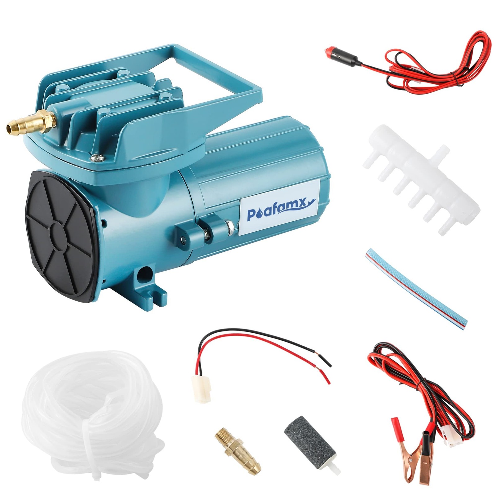 Poafamx DC 12V Aquarium & Pond Air Pump - 18W-120W Quiet Commercial Aerator w...