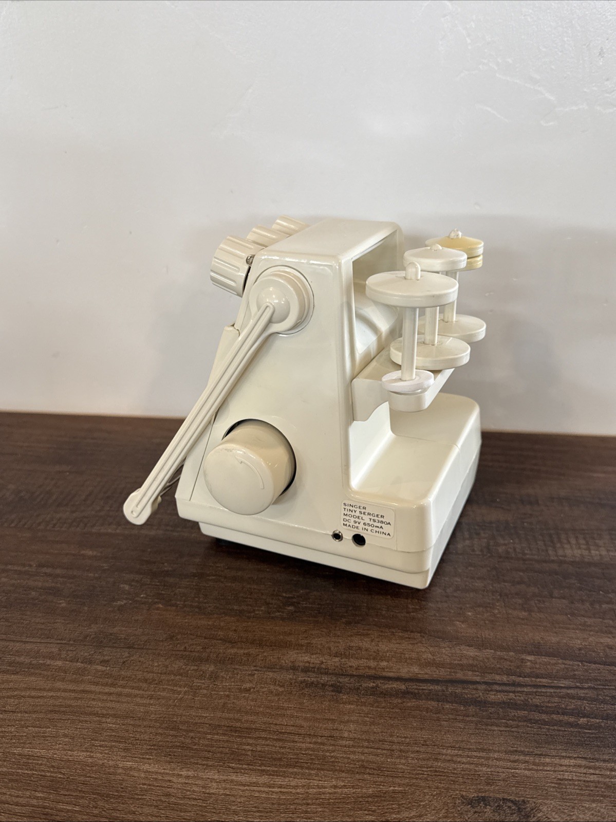 Singer Tiny Serger TS380A Plus Overedging Machine Untested No Power CordFoot Ped