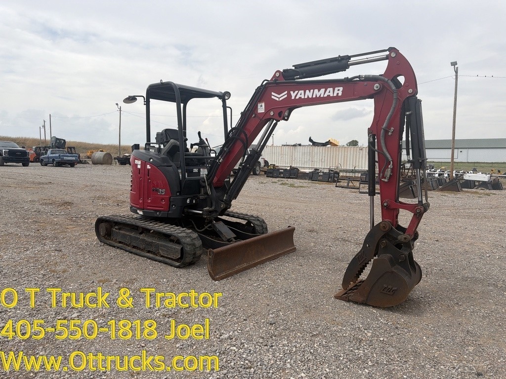 2022 Yanmar VIO35 Mini Excavator Track Hoe 24 Hp 8400Lbs Hyd Thumb Used