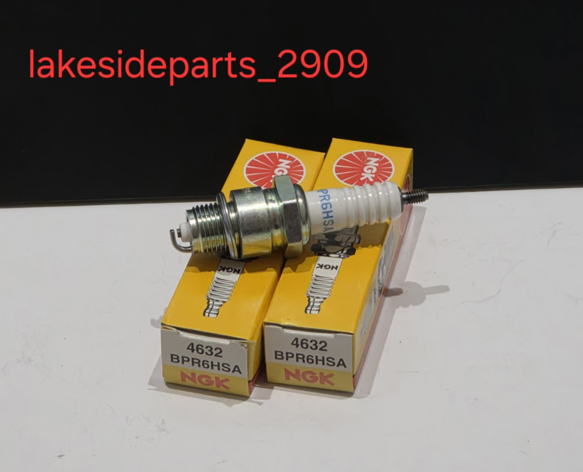 (2) GENUINE NGK BPR6HSA 4632 SPARK PLUGS