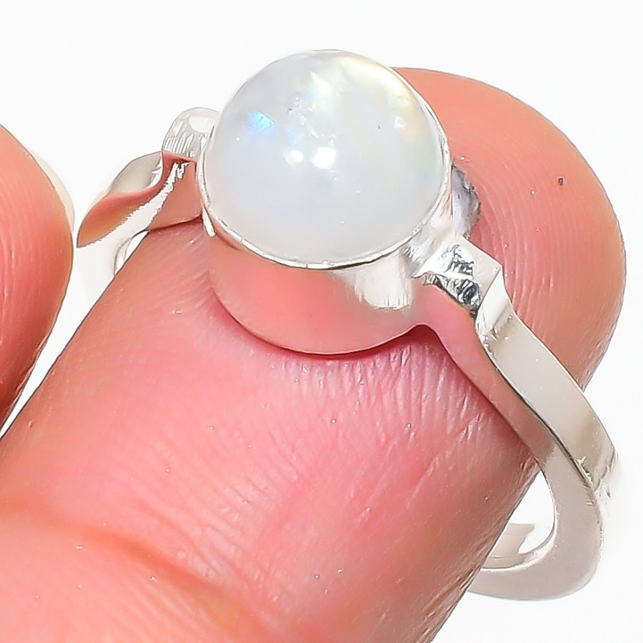 Moonstone Gemstone Handmade 925 Sterling Silver All Size Ring For Gift