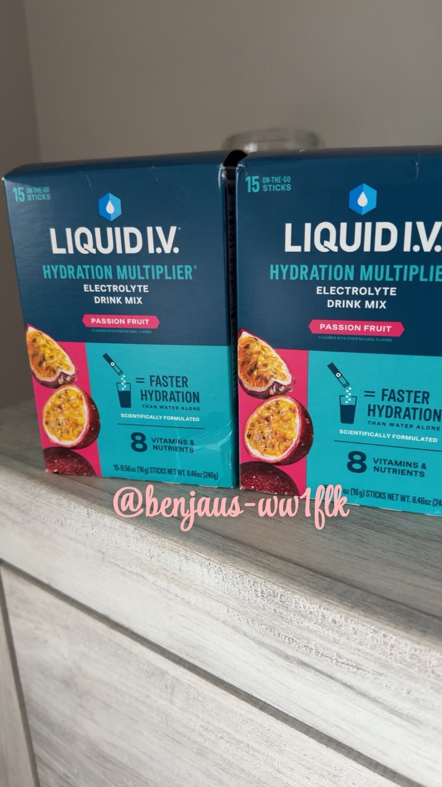 Liquid I.V. Passion Fruit Hydration Multiplier Electrolyte Mix, 0.56oz - 30ct