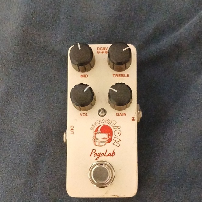PogoLab Distortion Analog Guitar Pedal for Electric Guitar with Mid, Treble, Ga…