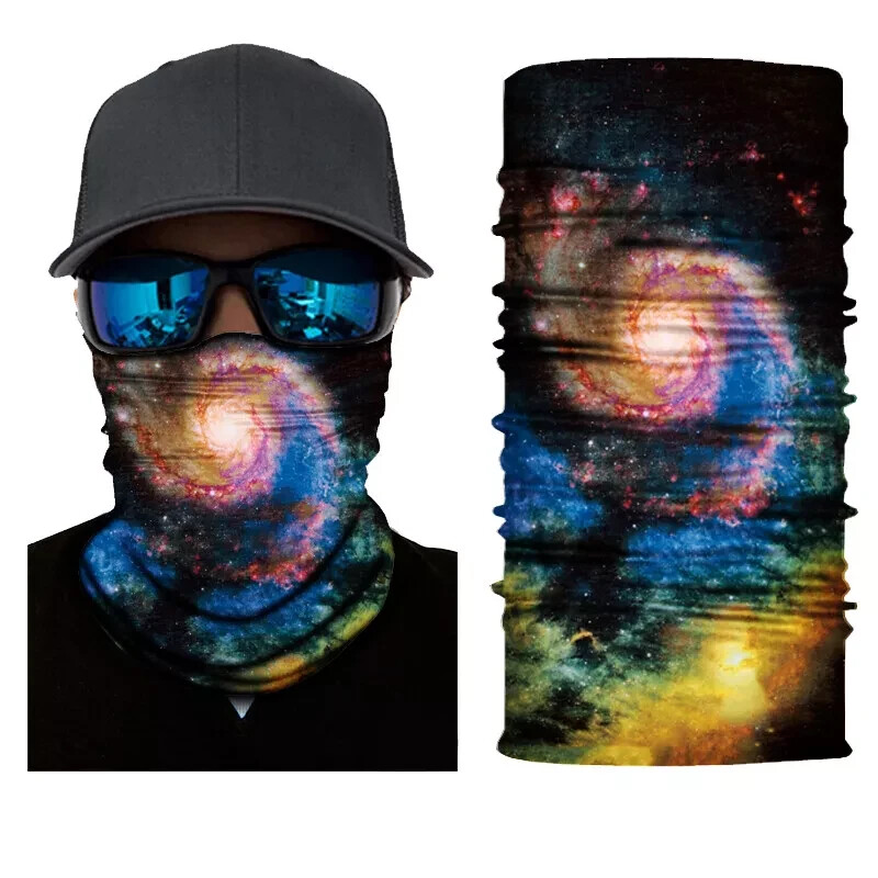 Neck Gaiter Face Mask Fishing Sun Headwear Protection Space Galaxy
