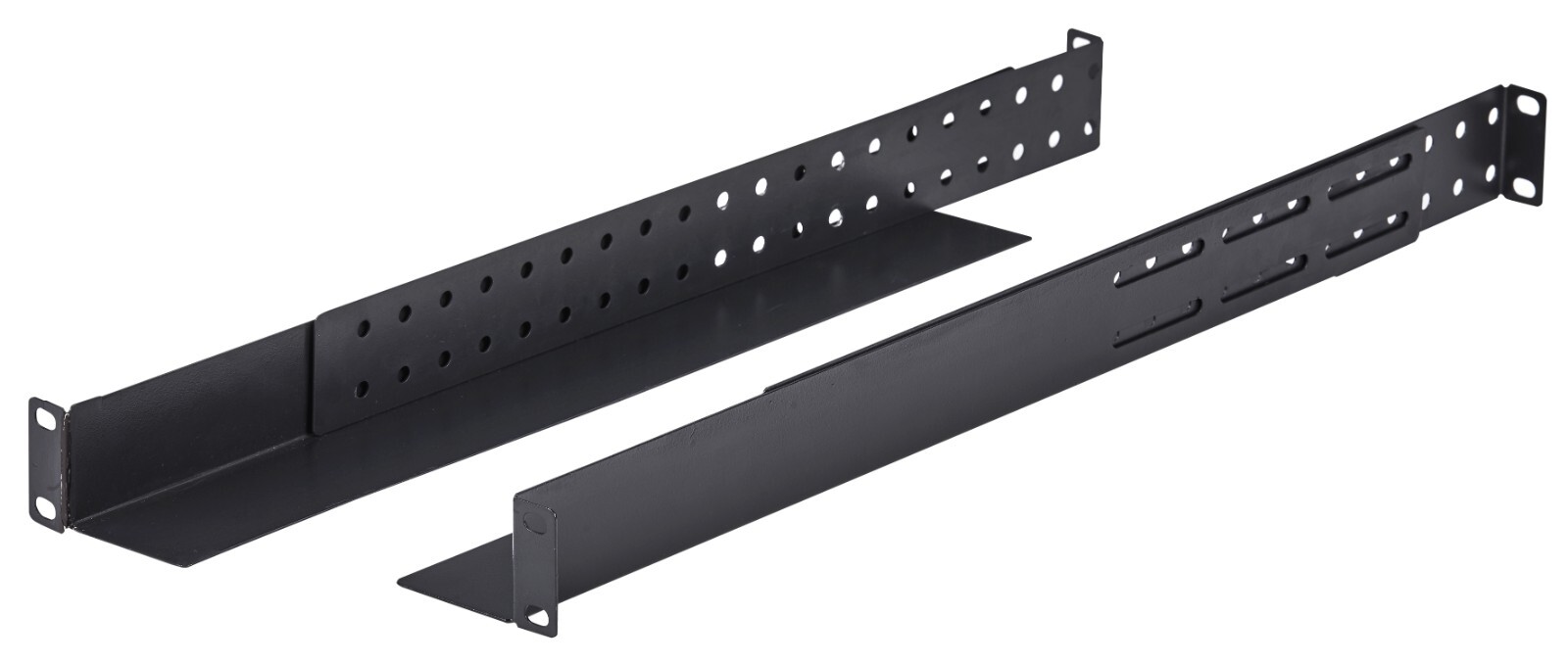 1U Audio Network 4-Post Rack Mount Server Shelf Rails Heavy Duty 1 Space Storage
