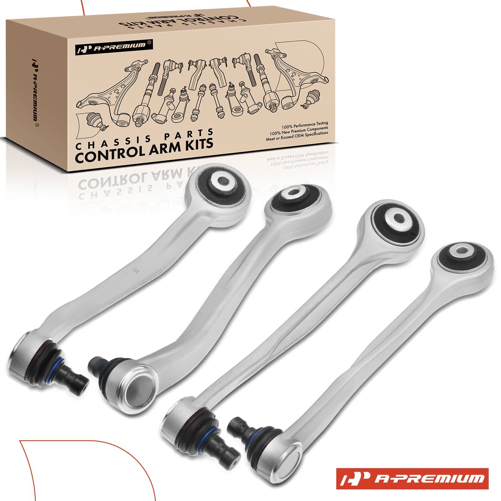 A-Premium 4x Front Upper Control Arm w/ Ball Joint for Audi A4 2009-2016 Q5 RS5