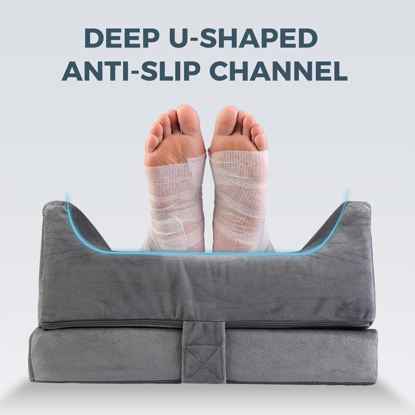 CIVJET 3Height Adjustable Leg Elevation Pillows After Surgery Memory Foam Su...