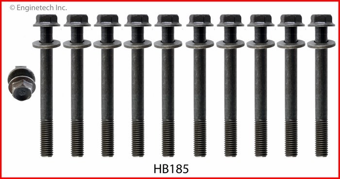 Enginetech HB185 Engine Head Bolt Set for Suzuki Sidekick and Geo Tracker