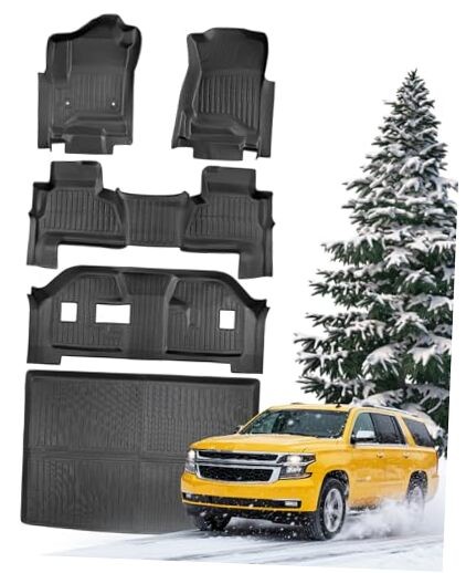 Car Floor Mats for Chevy Suburban: 2015–2020 8-Seater Only (2nd Row with Bench