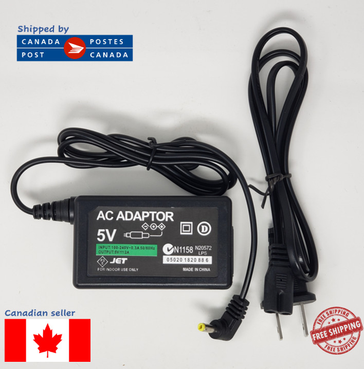 Sony PSP Charger Cable Power Outlet AC Travel Adapter US Plug