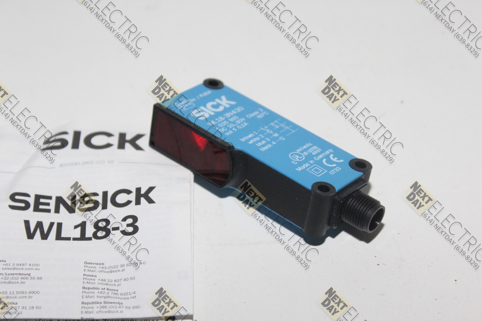 Sick, WL18-3N430, 1 025 915, Photoelectric Sensor Switch