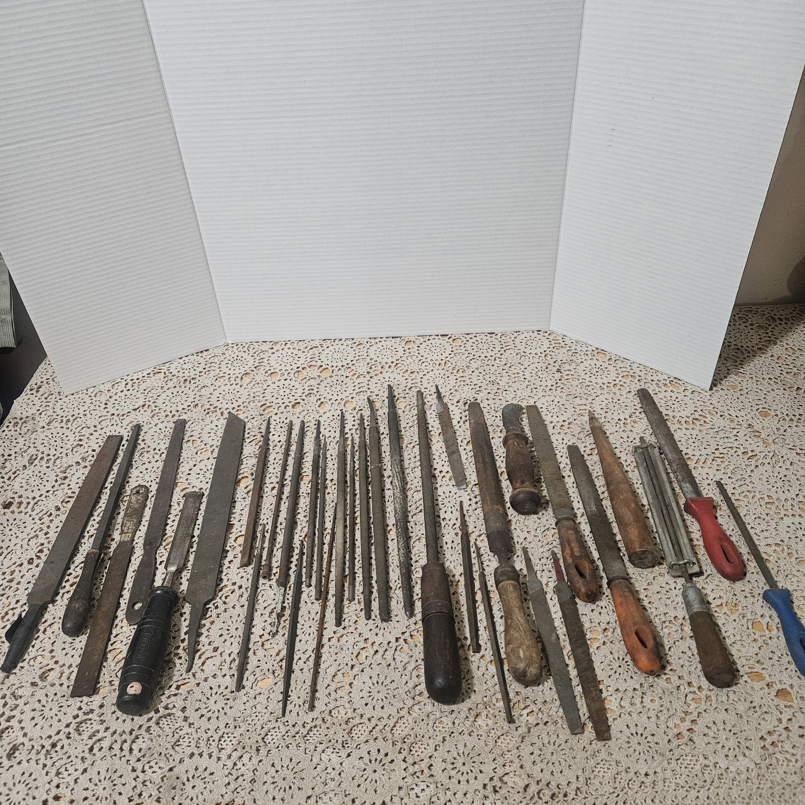 Lot 30 Antique Vintage Tools Metal MACHINIST Files Blacksmith/Construction Rasps
