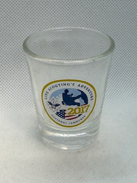 2017 National Scout Jamboree Clear SHot Glass Live Scoutings Adventure