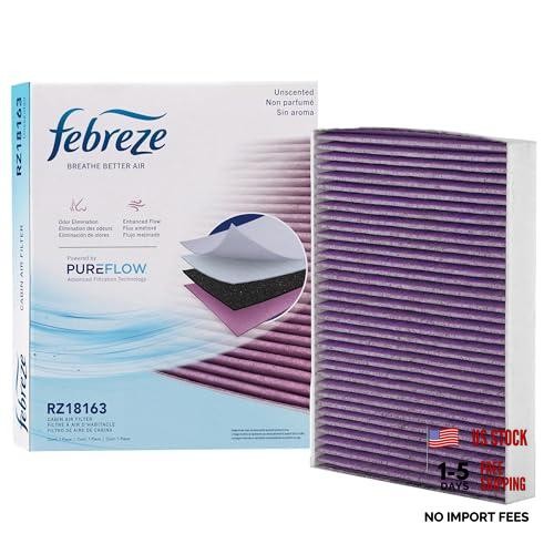 Odor Control Cabin Air Filter by PUREFLOW RZ18163 Fits 2008-2016 Audi Q7