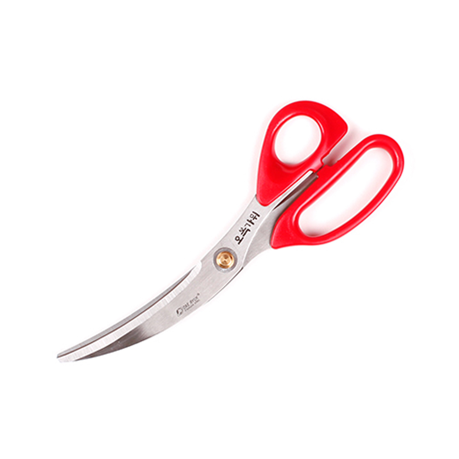 Ohbok Kitchen Curved Stainless Sawtooth Scissors for meat and vegetable (#9292)