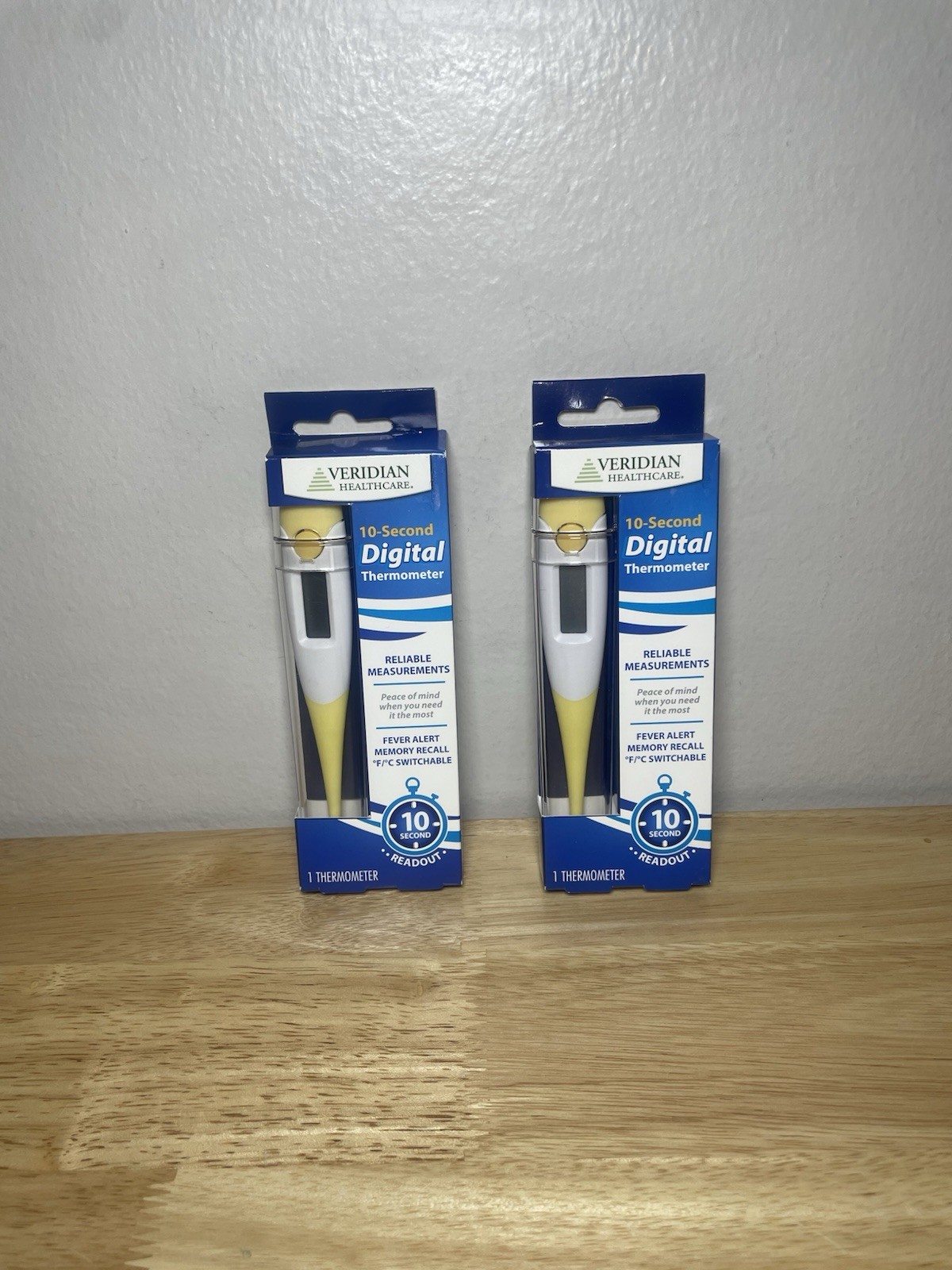 Lot Of ( 2 ) Brand New Veridian Healthcare 10-Second Digital Thermometers