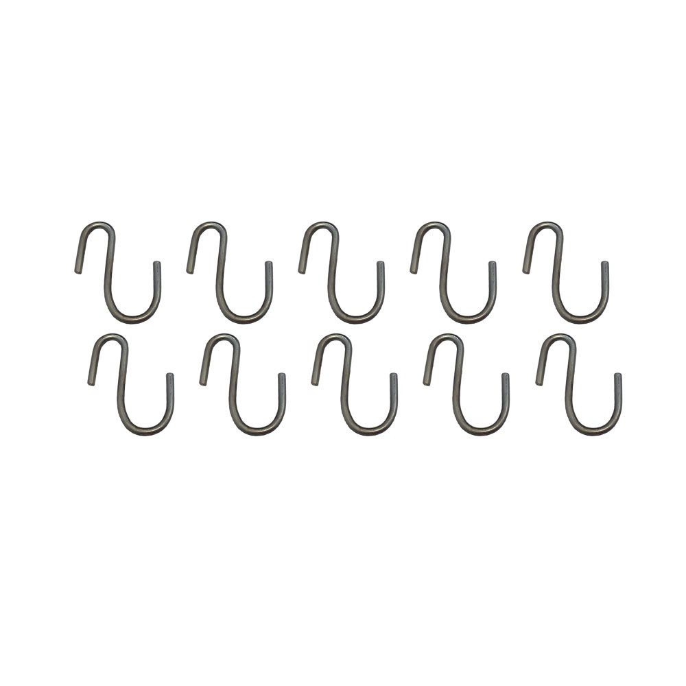 New Aftermarket Replacement Set of 10 S Hooks 3/16" Diameter S Shaped Hooks