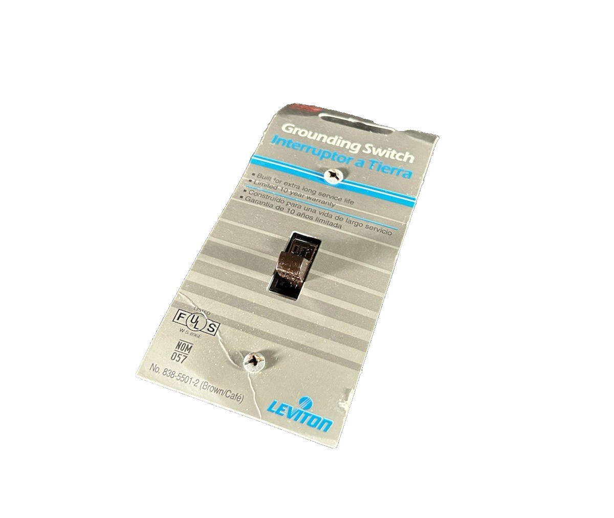 🔥 2 Units ~Leviton 5501-2 Brown AC Quiet Single-Pole Toggle Light Switch 15A🔥