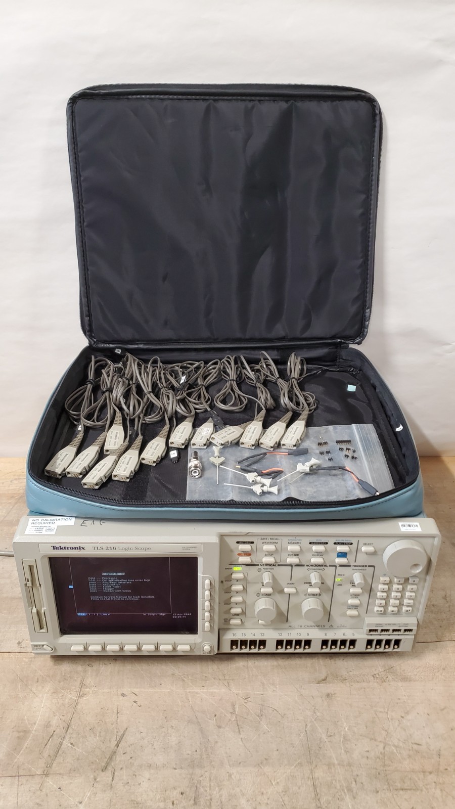 Tektronix TLS 216 Logic Scope Digital Oscilloscope with P6240 Probes, Etc