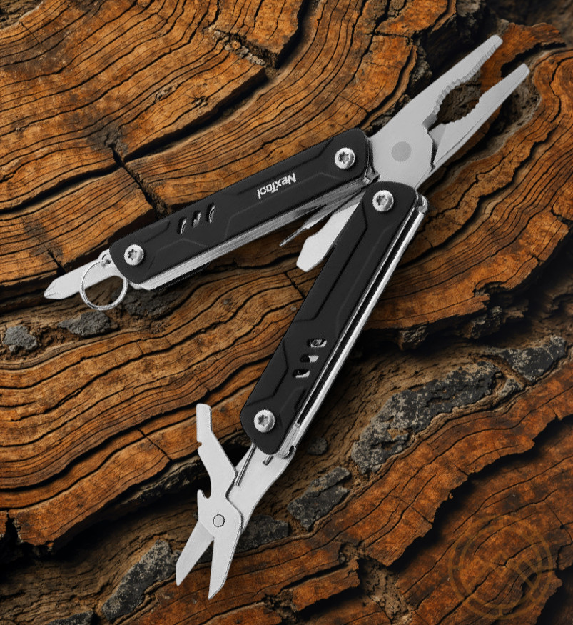NexTool Mini Sailor Lite Multitool With Aluminum Handles 2.75" Closed 8 Tools