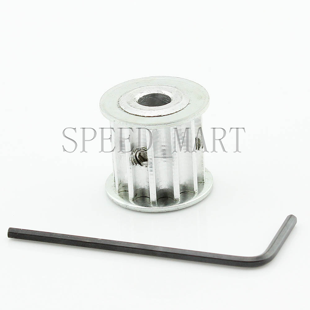 5M HTD5M Aluminum Timing Belt Pulley 12 Teeth 8mm Bore 16mm Width Stepper Motor