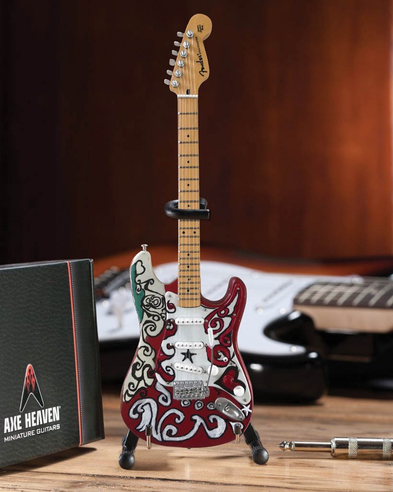 Jimi Hendrix Saville Fender Stratocaster Miniature Guitar Replica NEW 000285356