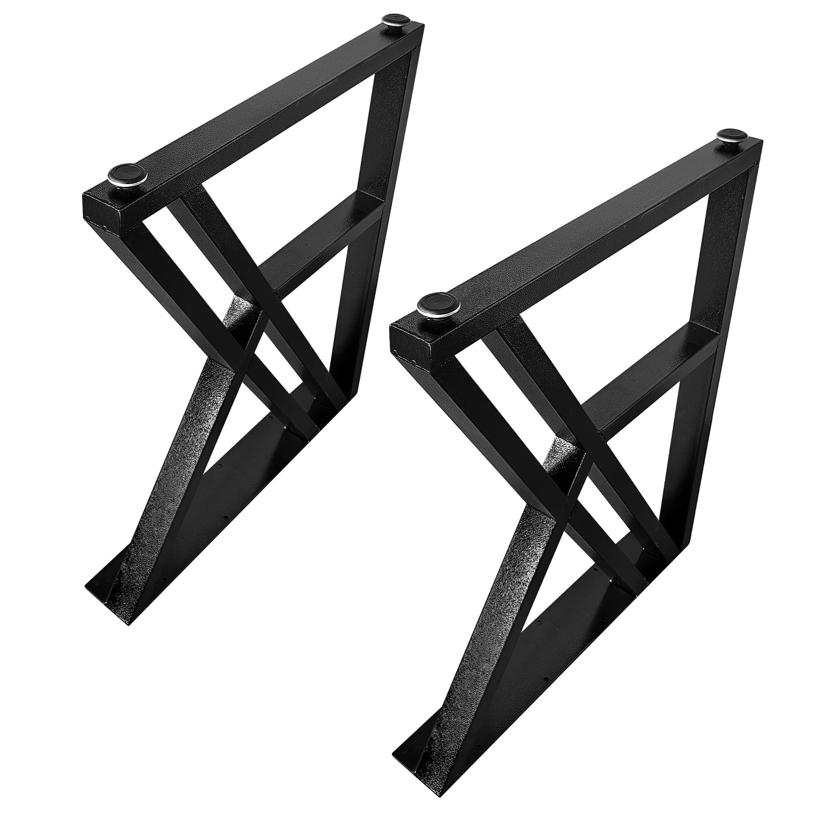 Metal Table Legs Desk Legs Reinforced Geometric Shaped 2pcs 28"H x 24"W
